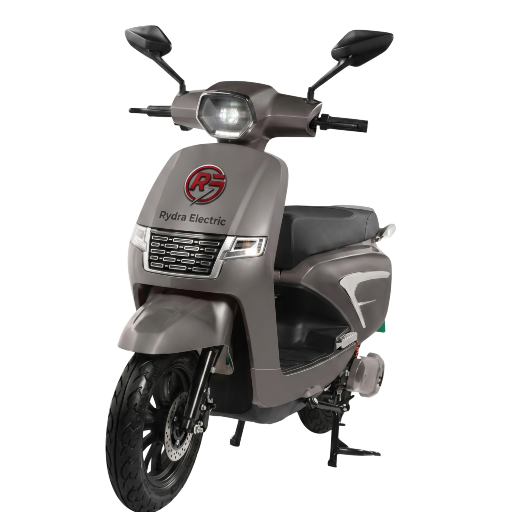 Front view of Rydra Prime X premium electric scooter for long rides