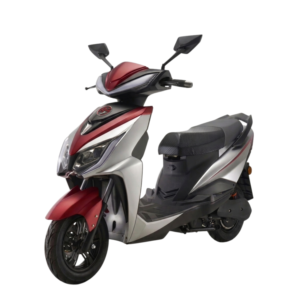 Front view of Rydra Spark Pro electric scooter with advanced battery features