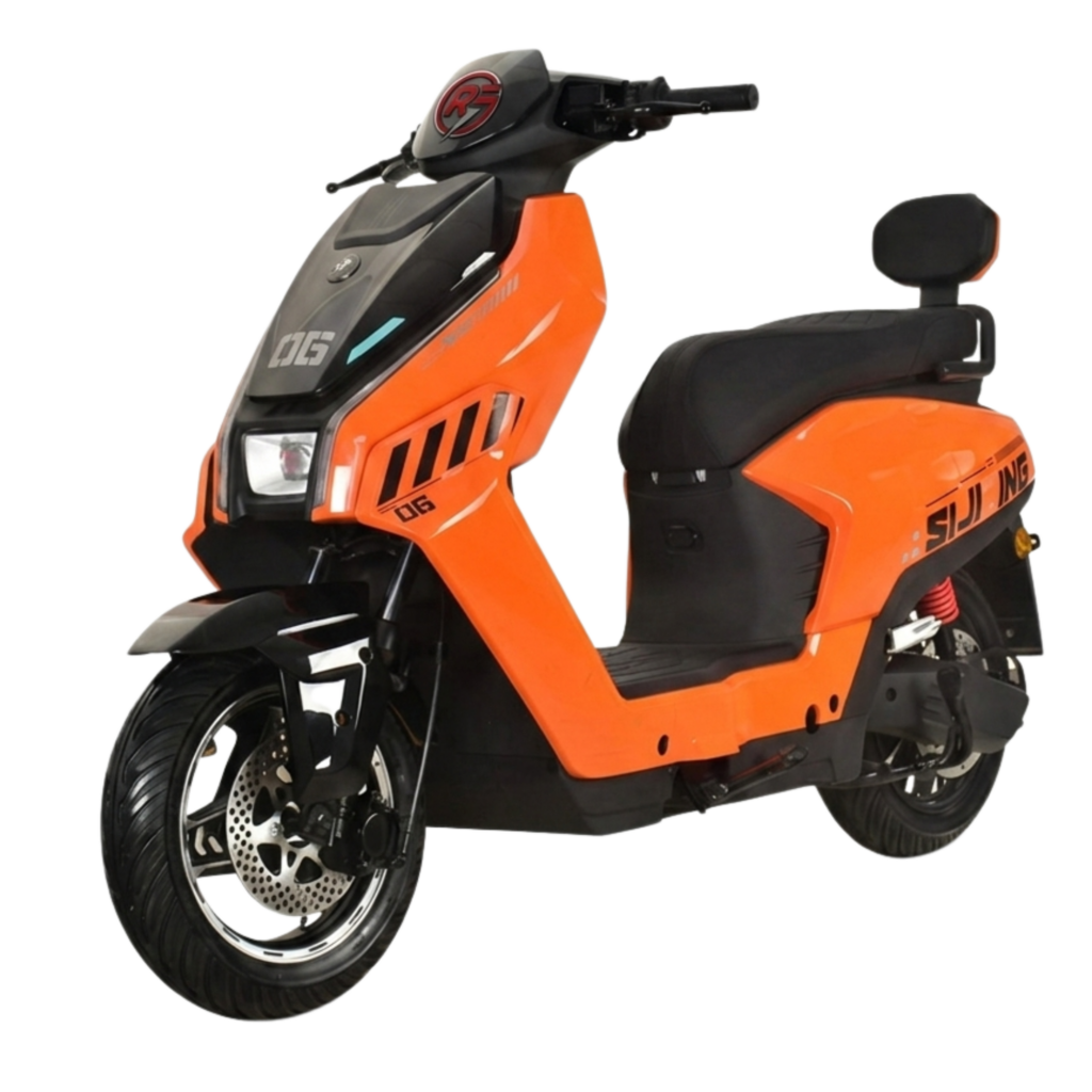 Front view of Rydra Urban X sporty electric scooter for urban riding